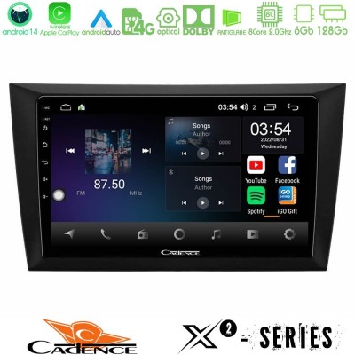 Cadence X2 Series 8Core Android14 6+128GB  Vw Golf 6 Navigation Multimedia Tablet 9