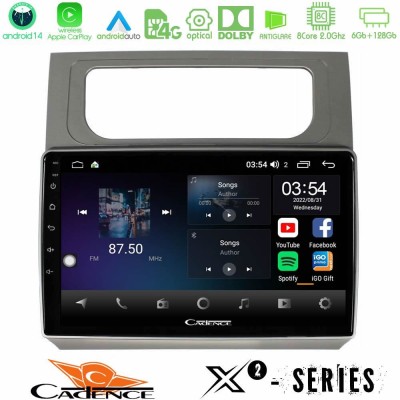 Cadence X2 Series 8Core Android14 6+128GB  VW Touran 2011-2015 Navigation Multimedia Tablet 10
