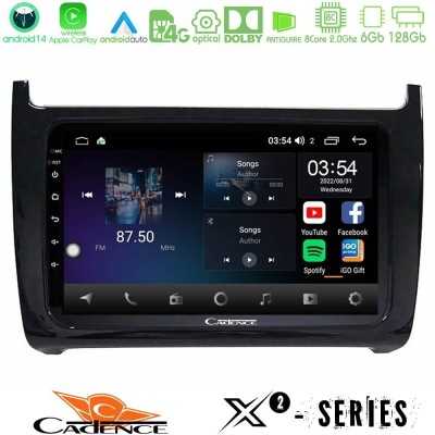 Cadence X2 Series 8Core Android14 6+128GB  Vw Polo Navigation Multimedia Tablet 9
