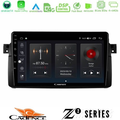 Cadence Z2 Series 8Core Android14 4+64GB  BMW E46 Navigation Multimedia Tablet 9