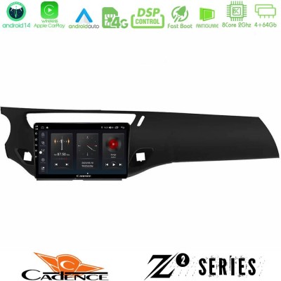 Cadence Z2 Series 8Core Android14 4+64GB  Citroen C3 2009-2016 Navigation Multimedia Tablet 9