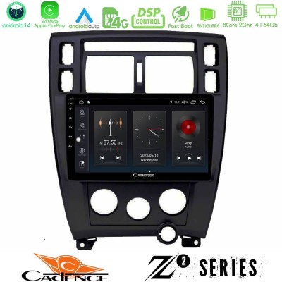 Cadence Z2 Series 8Core Android14 4+64GB  Hyundai Tucson Navigation Multimedia Tablet 9