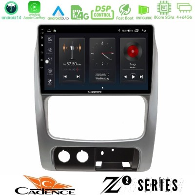 Cadence Z2 Series 8Core Android14 4+64GB Jeep Cherokee (KJ) 2002-2007 Navigation Multimedia Tablet 9