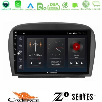 Cadence Z2 Series 8Core Android14 4+64GB  Mercedes SL Class 2005-2011 Navigation Multimedia Tablet 9