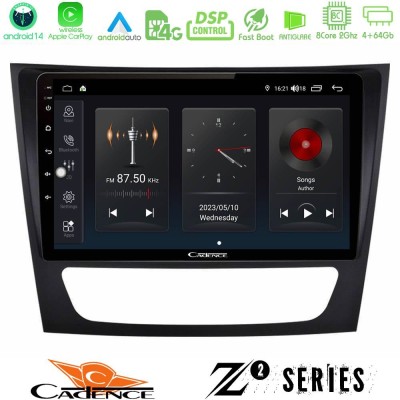Cadence Z2 Series 8Core Android14 4+64GB  Mercedes E Class / CLS Class Navigation Multimedia Tablet 9