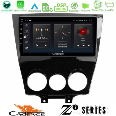 Cadence Z2 Series 8Core Android14 4+64GB  Mazda RX8 2008-2012 Navigation Multimedia Tablet 9