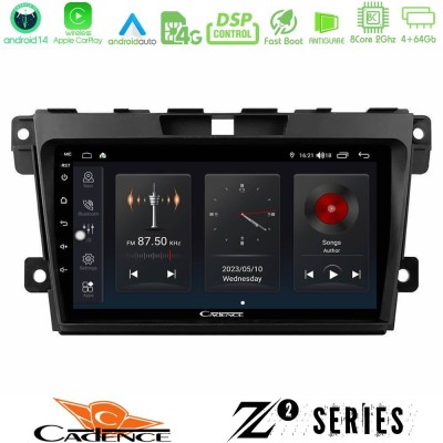 Cadence Z2 Series 8Core Android14 4+64GB  Mazda CX-7 2007-2011 Navigation Multimedia Tablet 9