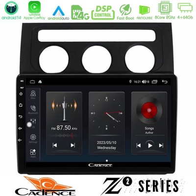 Cadence Z2 Series 8Core Android14 4+64GB     VW Touran 2003-2011 Navigation Multimedia Tablet 10