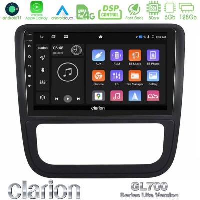 Clarion GL700 Lite Series 8Core Android11 6+128GB VW Scirocco 2008-2014 Navigation Multimedia Tablet 9