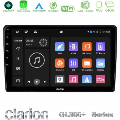 Clarion GL300+ Series 4Core Android11 4+64GB  Alfa Romeo Giulietta 2014-2021 Navigation Multimedia Tablet 10