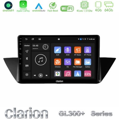 Clarion GL300+ Series 4Core Android11 4+64GB  BMW Χ1 E84 Navigation Multimedia Tablet 10