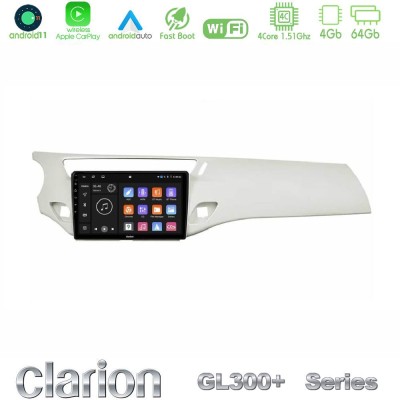 Clarion GL300+ Series 4Core Android11 4+64GB  Citroen C3 2009-2016 Navigation Multimedia Tablet 9