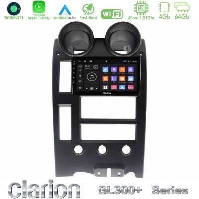 Clarion GL300+ Series 4Core Android11 4+64GB  Hummer H2 2002-2007 Navigation Multimedia Tablet 9