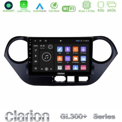 Clarion GL300+ Series 4Core Android11 4+64GB  Hyundai i10 2014-2020 Navigation Multimedia Tablet 9