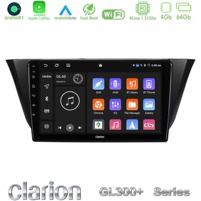 Clarion GL300+ Series 4Core Android11 4+64GB Iveco Daily 2014-2025 Navigation Multimedia Tablet 9