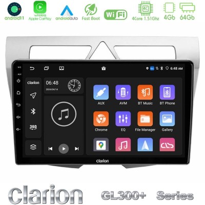 Clarion GL300+ Series 4Core Android11 4+64GB  Kia Picanto Navigation Multimedia Tablet 9