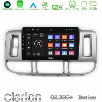 Clarion GL300+ Series 4Core Android11 4+64GB  Nissan X-Trail (T30) 2000-2003 Navigation Multimedia Tablet 9