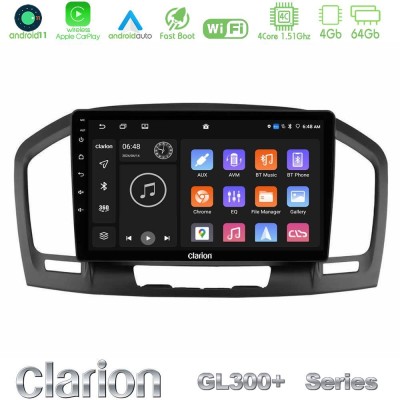 Clarion GL300+ Series 4Core Android11 4+64GB  Opel Insignia 2008-2013 Navigation Multimedia Tablet 9