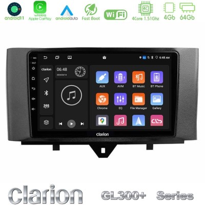Clarion GL300+ Series 4Core Android11 4+64GB  Smart 451 Facelift Navigation Multimedia Tablet 9