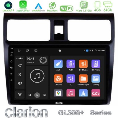 Clarion GL300+ Series 4Core Android11 4+64GB  Suzuki Swift 2005-2010 Navigation Multimedia Tablet 10