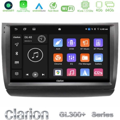 Clarion GL300+ Series 4Core Android11 4+64GB  Toyota Prius 2004-2009 Navigation Multimedia Tablet 9