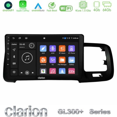 Clarion GL300+ Series 4Core Android11 4+64GB  Volvo S60 2010-2018 Navigation Multimedia Tablet 9