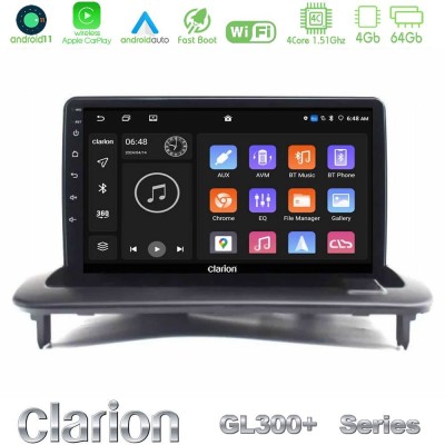 Clarion GL300+ Series 4Core Android11 4+64GB Volvo S40/C30/C70 Navigation Multimedia Tablet 9