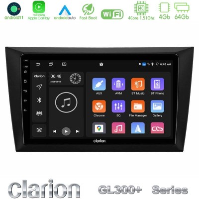 Clarion GL300+ Series 4Core Android11 4+64GB  Vw Golf 6 Navigation Multimedia Tablet 9