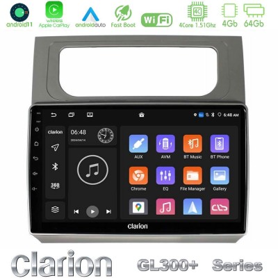 Clarion GL300+ Series 4Core Android11 4+64GB  VW Touran 2011-2015 Navigation Multimedia Tablet 10