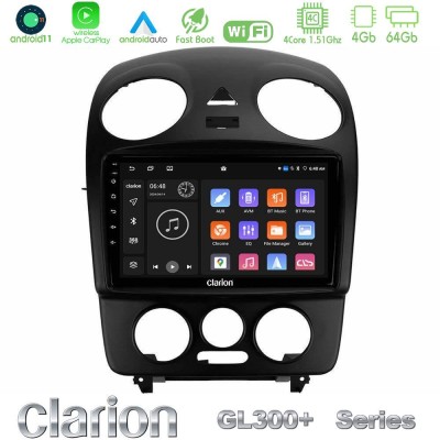 Clarion GL300+ Series 4Core Android11 4+64GB  VW Beetle Navigation Multimedia Tablet 9