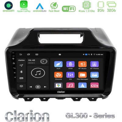 Clarion GL300 Series Toyota iQ 2008 – 2015 4Core Android11 2+32GB Navigation Multimedia Tablet 9