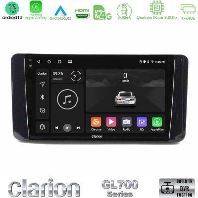 Clarion GL700 Series Skoda Kamiq 2019-2022 8Core Android13 4+64GB Navigation Multimedia Tablet 9