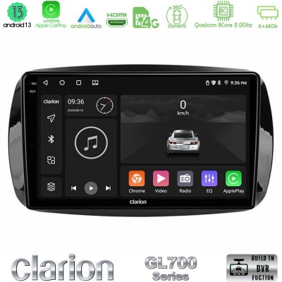 Clarion GL700 Series 8Core Android13 4+64GB Smart 453 Navigation Multimedia Tablet 9