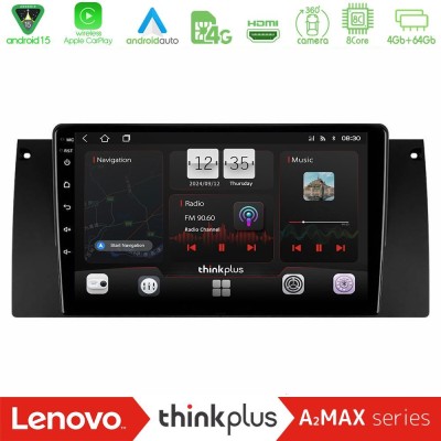 Lenovo Thinkplus A2MAX Series 8Core Android15 4+64GB  BMW 5 Series  (E39) / X5 (E53) Navigation Multimedia Tablet 9