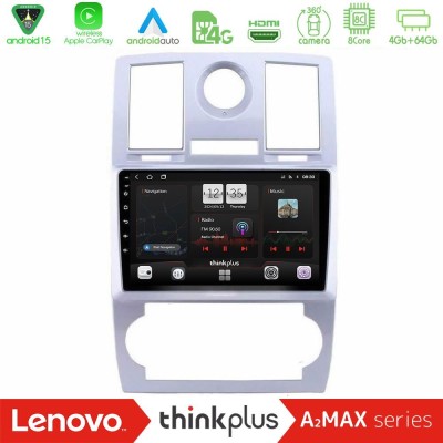 Lenovo Thinkplus A2MAX Series 8Core Android15 4+64GB  Chrysler 300C Navigation Multimedia Tablet 9