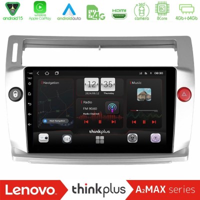 Lenovo Thinkplus A2MAX Series 8Core Android15 4+64GB  Citroen C4 2004-2010 Navigation Multimedia Tablet 9