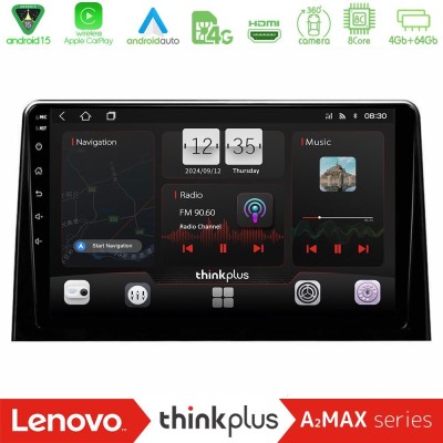 Lenovo Thinkplus A2MAX Series 8Core Android15 4+64GB  Peugeot Partner / Citroën Berlingo 2020-> Navigation Multimedia Tablet 10