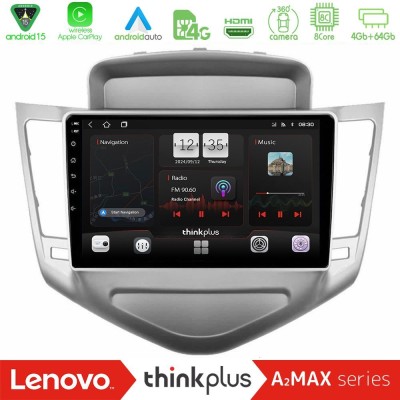 Lenovo Thinkplus A2MAX Series 8Core Android15 4+64GB  Chevrolet Cruze 2009-2012 Navigation Multimedia Tablet 9