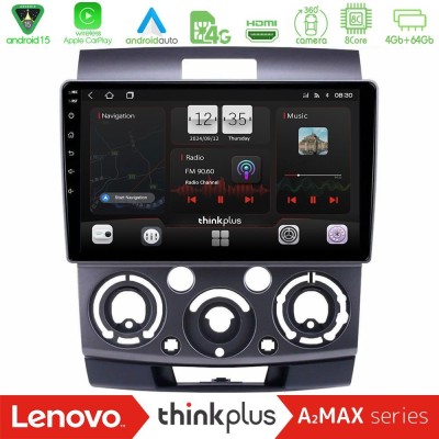 Lenovo Thinkplus A2MAX Series 8Core Android15 4+64GB  Ford Ranger/Mazda BT50 Navigation Multimedia Tablet 9