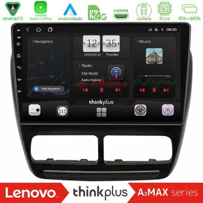 Lenovo Thinkplus A2MAX Series 8Core Android15 4+64GB  Fiat Doblo / Opel Combo 2010-2014 Navigation Multimedia Tablet 9