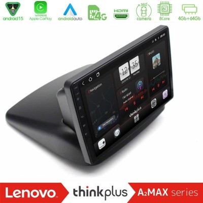 Lenovo Thinkplus A2MAX Series 8Core Android15 4+64GB  Fiat Doblo 2002-2009 Navigation Multimedia Tablet 10