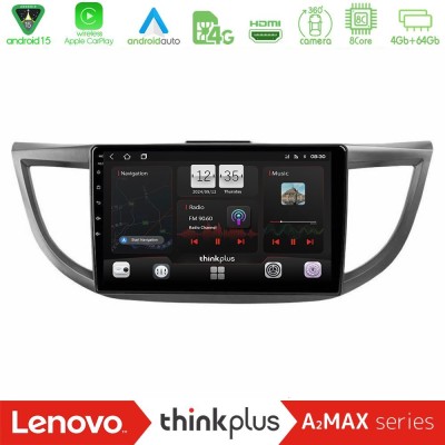 Lenovo Thinkplus A2MAX Series 8Core Android15 4+64GB  Honda CRV 2012-2017 Navigation Multimedia Tablet 9