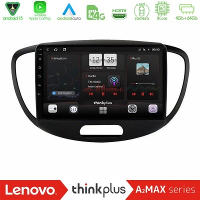 Lenovo Thinkplus A2MAX Series 8Core Android15 4+64GB  Hyundai i10 2008-2014 Navigation Multimedia Tablet 9