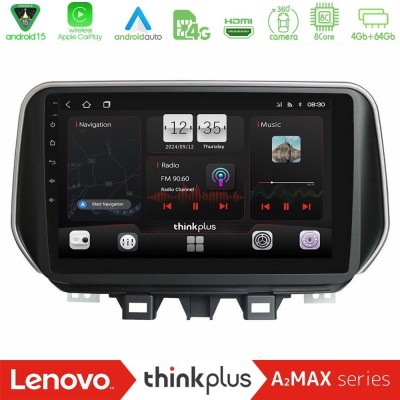 Lenovo Thinkplus A2MAX Series 8Core Android15 4+64GB  Hyundai ix35 Navigation Multimedia Tablet 10