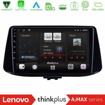 Lenovo Thinkplus A2MAX Series 8Core Android15 4+64GB  Hyundai i30 Navigation Multimedia Tablet 9
