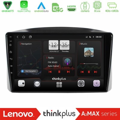 Lenovo Thinkplus A2MAX Series 8Core Android15 4+64GB  Jeep Grand Cherokee 2005-2007 Navigation Multimedia Tablet 10