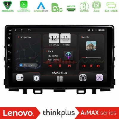 Lenovo Thinkplus A2MAX Series 8Core Android15 4+64GB  Kia Stonic Navigation Multimedia Tablet 9