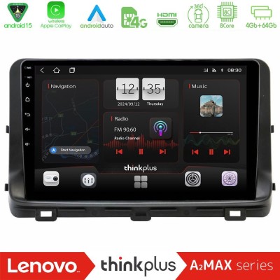 Lenovo Thinkplus A2MAX Series 8Core Android15 4+64GB  Kia Ceed 2018-2023 Navigation Multimedia Tablet 10
