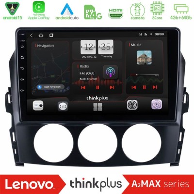 Lenovo Thinkplus A2MAX Series 8Core Android15 4+64GB  Mazda MX-5 2006-2008 Navigation Multimedia Tablet 9