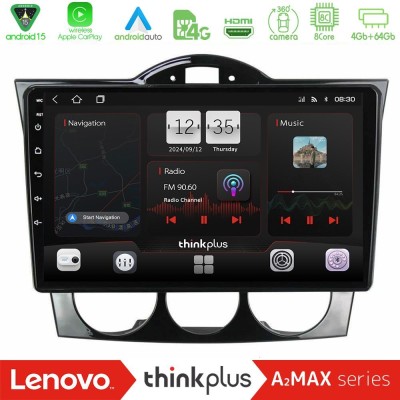 Lenovo Thinkplus A2MAX Series 8Core Android15 4+64GB  Mazda RX8 2003-2008 Navigation Multimedia Tablet 9